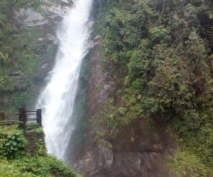 White waters coming down from Changey Waterfalls