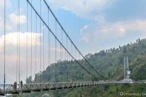 Mighty structure of Singshore Bridge near Pelling