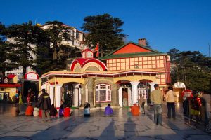 Evening sunlight on Shimla Kali Temple